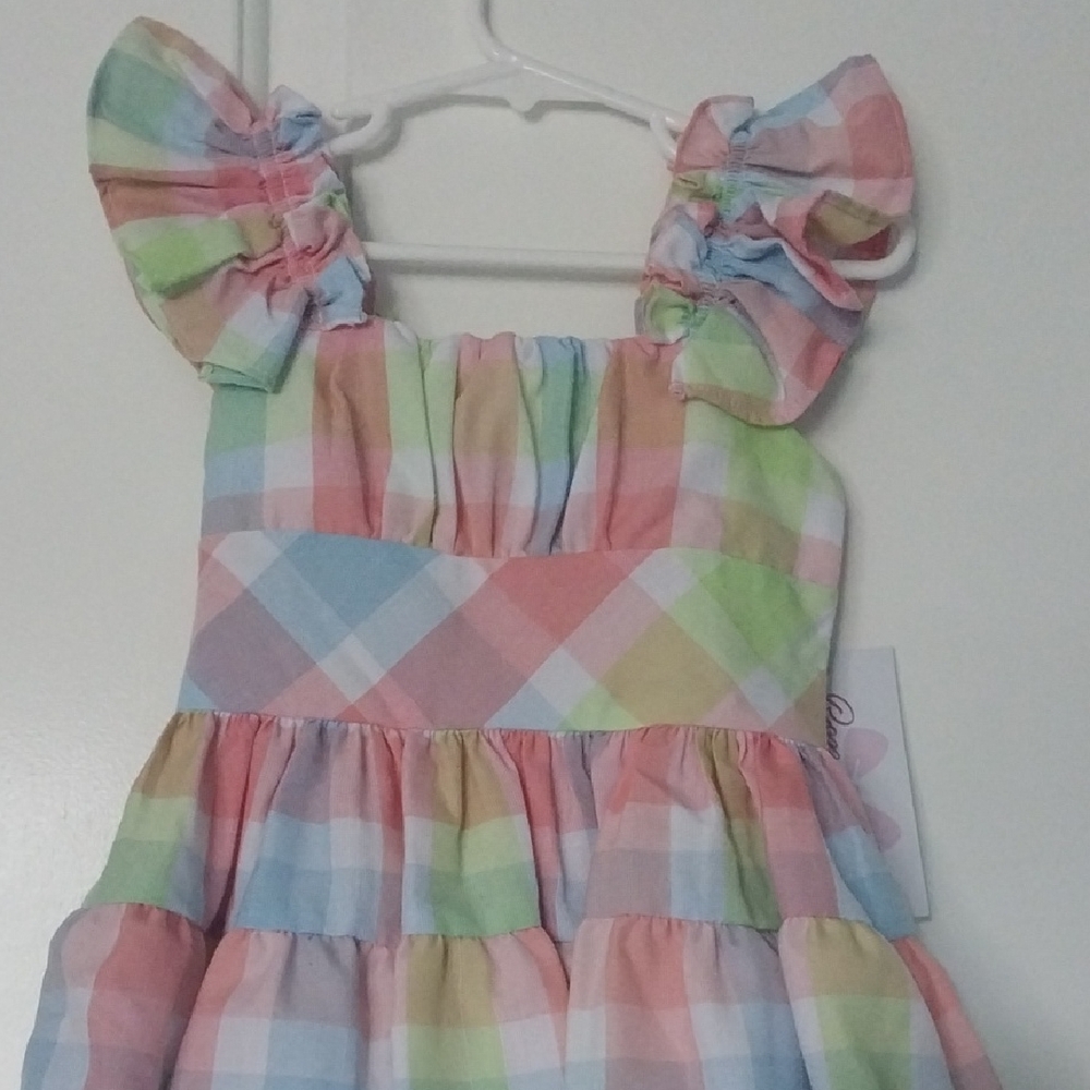 Bonnie Jean Multicolor Ruffle Dress